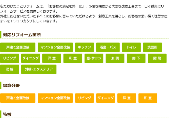 メッセージと対応箇所